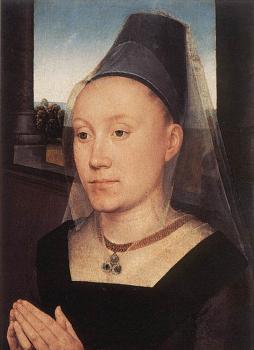 漢斯 梅姆林 Portraits of Willem Moreel's wife